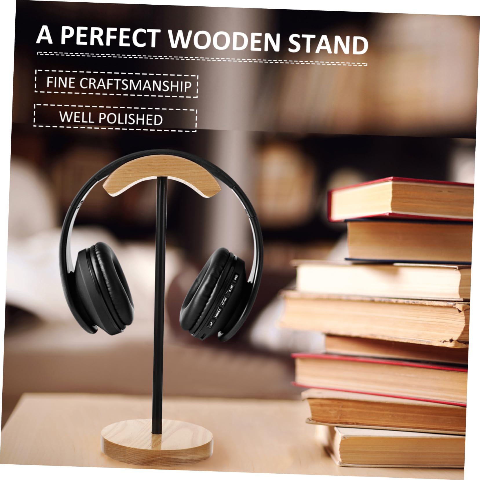 木製 ヘッドセット Amazon | FELTECHELECTR 木製ワイヤレスヘッドスド ヘッドフォン