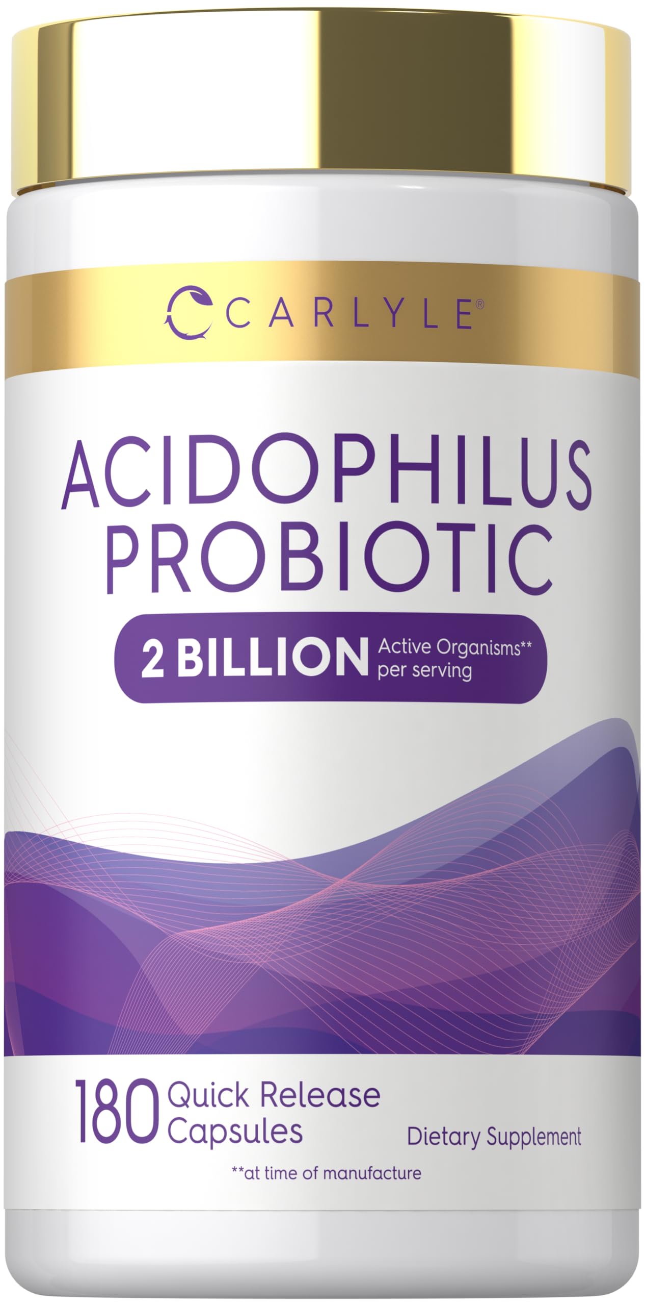 Carlyle Acidophilus Probiotic for Women & Men's Digestive Health