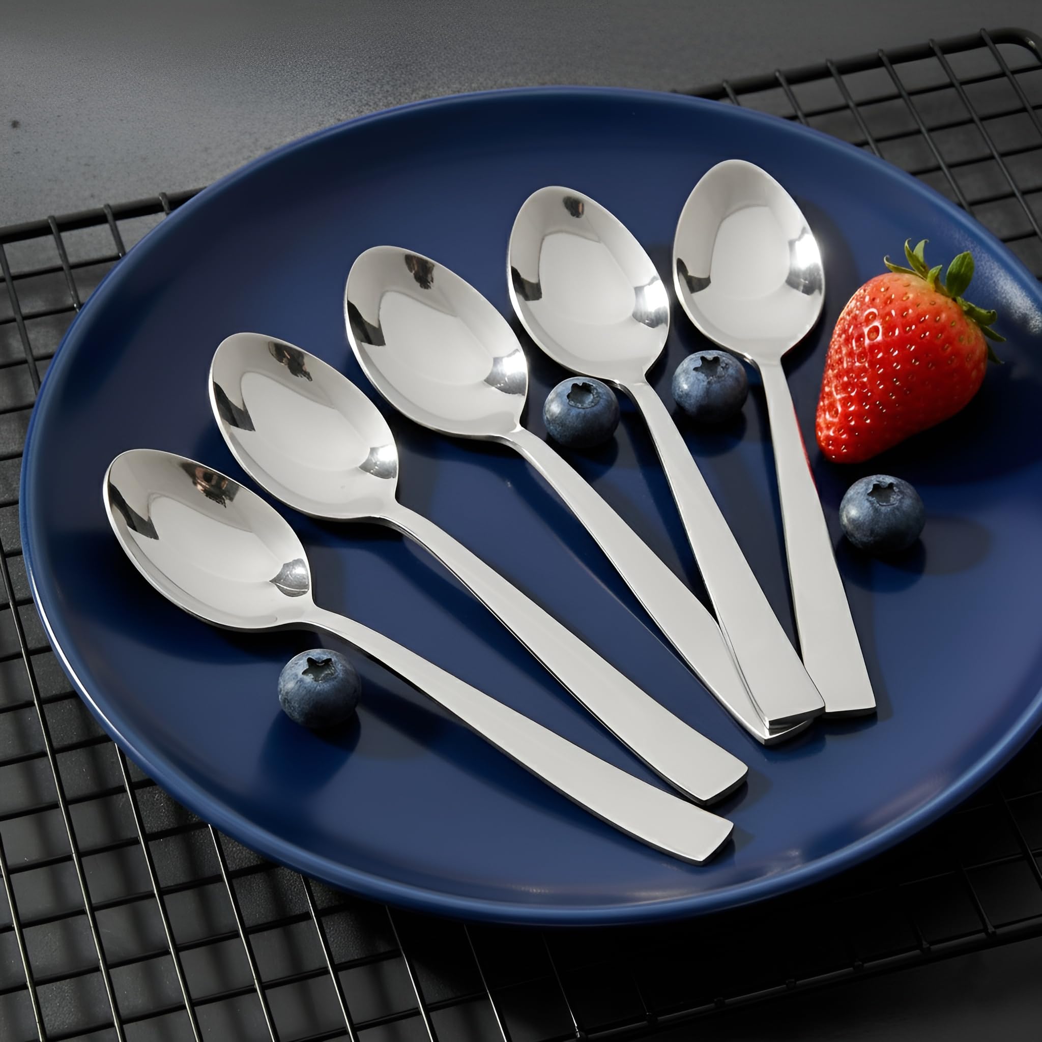 Parage Tiara Stainless Steel Coffee Spoons - Set of 6 -10 Parage Tiara Stainless Steel Coffee Spoons - Set of 6 -10