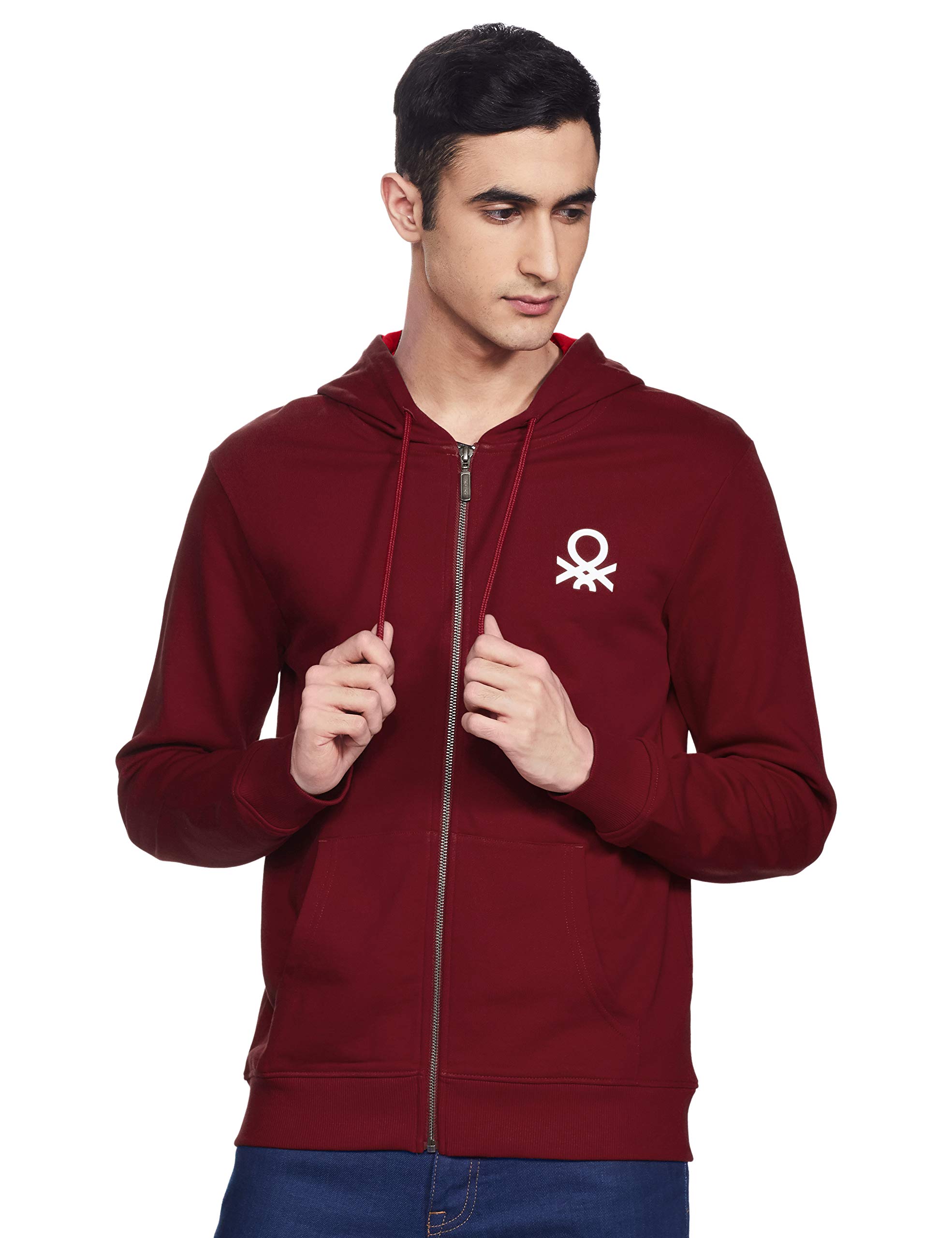 UNITED COLORS OF BENETTONMen Hooded Sweatshirt