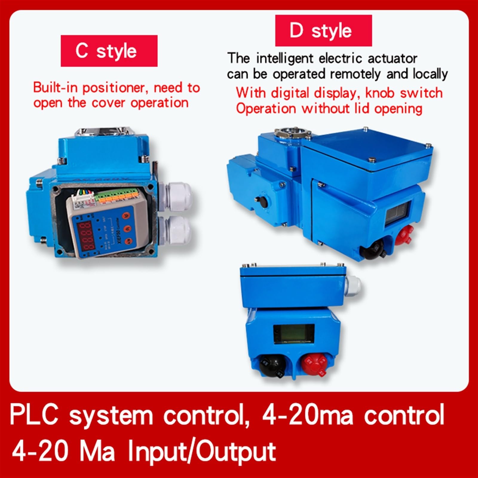 Vanne papillon électrique DN100 125 10,2 cm D971X-16 en fonte Réglage du commutateur 4-20 mA Caoutchouc Joint souple Valvula Valve d'eau (Dn125 On-Off 304)