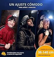 Vista 6 de DanForce Linterna frontal. Lámpara LED recargable por USB para la cabeza. Linterna frontal ultra brillante LUMINUS de 1080 lúmenes + luz roja.