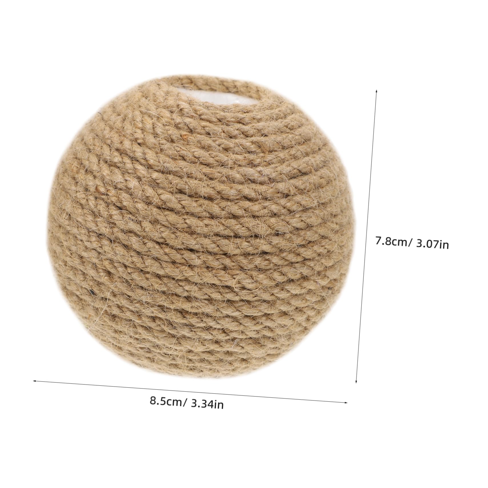 GRIRIW Indoor Cat Toy Sisal Rope Interactive Ball for Scratching Chewing Playing for Cats