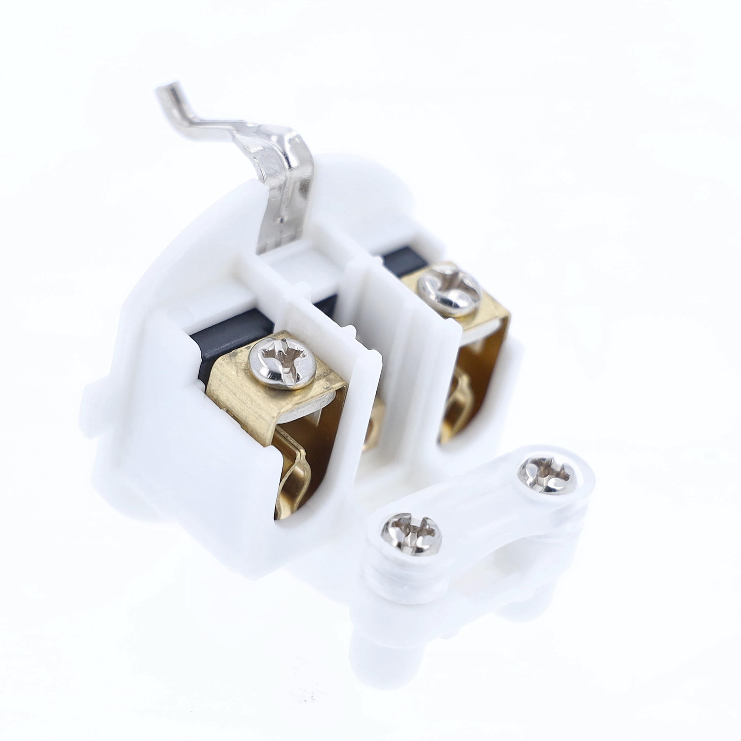 as - Schwabe 62224 Fiche électrique Femelle avec Terre PVC 230 V Blanc