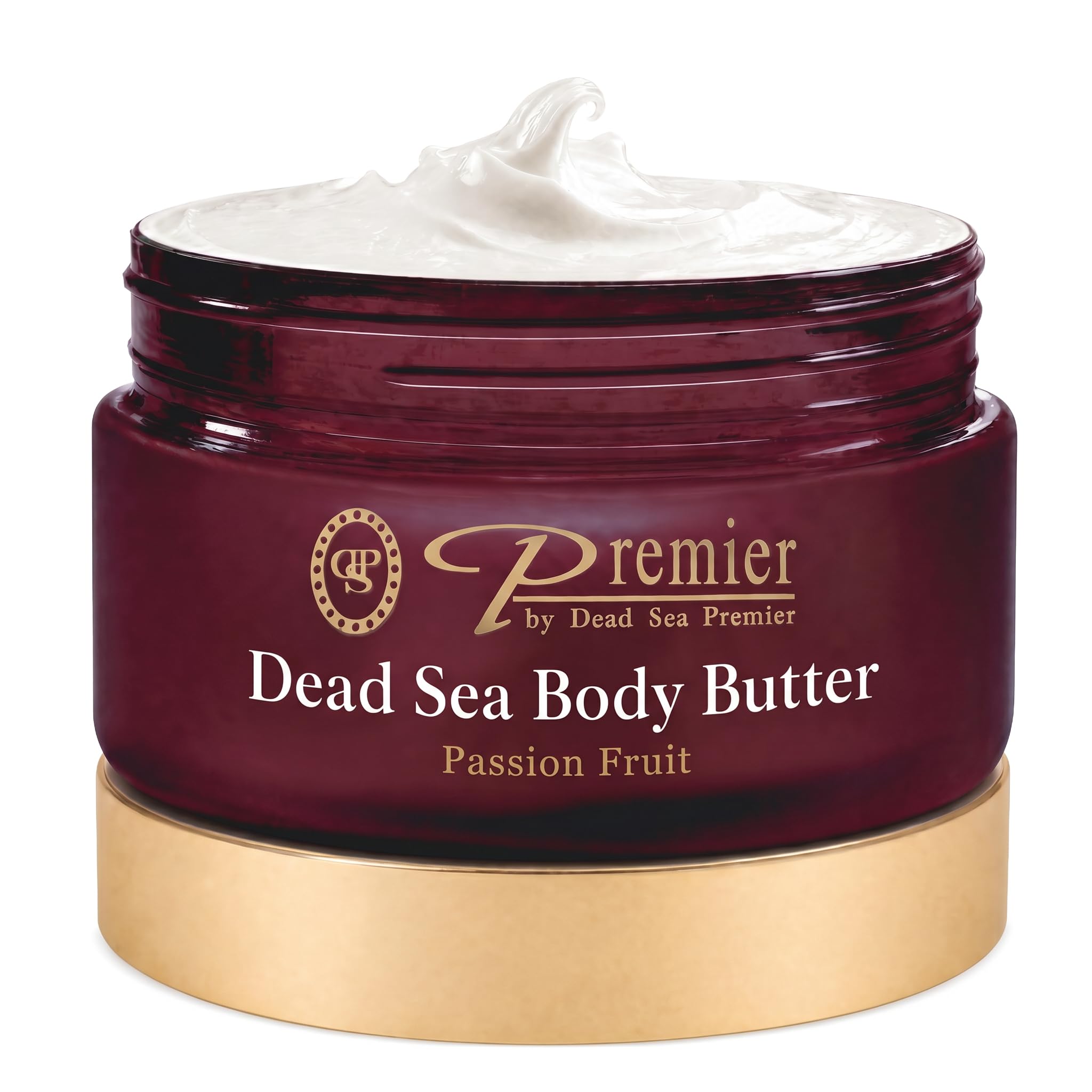 Premier Dead Sea Anti-Aging Body Cream - Deep Moisturizing Body Butter for Dry Skin with Dead Sea Minerals, Firming Lotion for Women, Luxury Skin Care - Passion Fruit, 5.95 Fl.oz