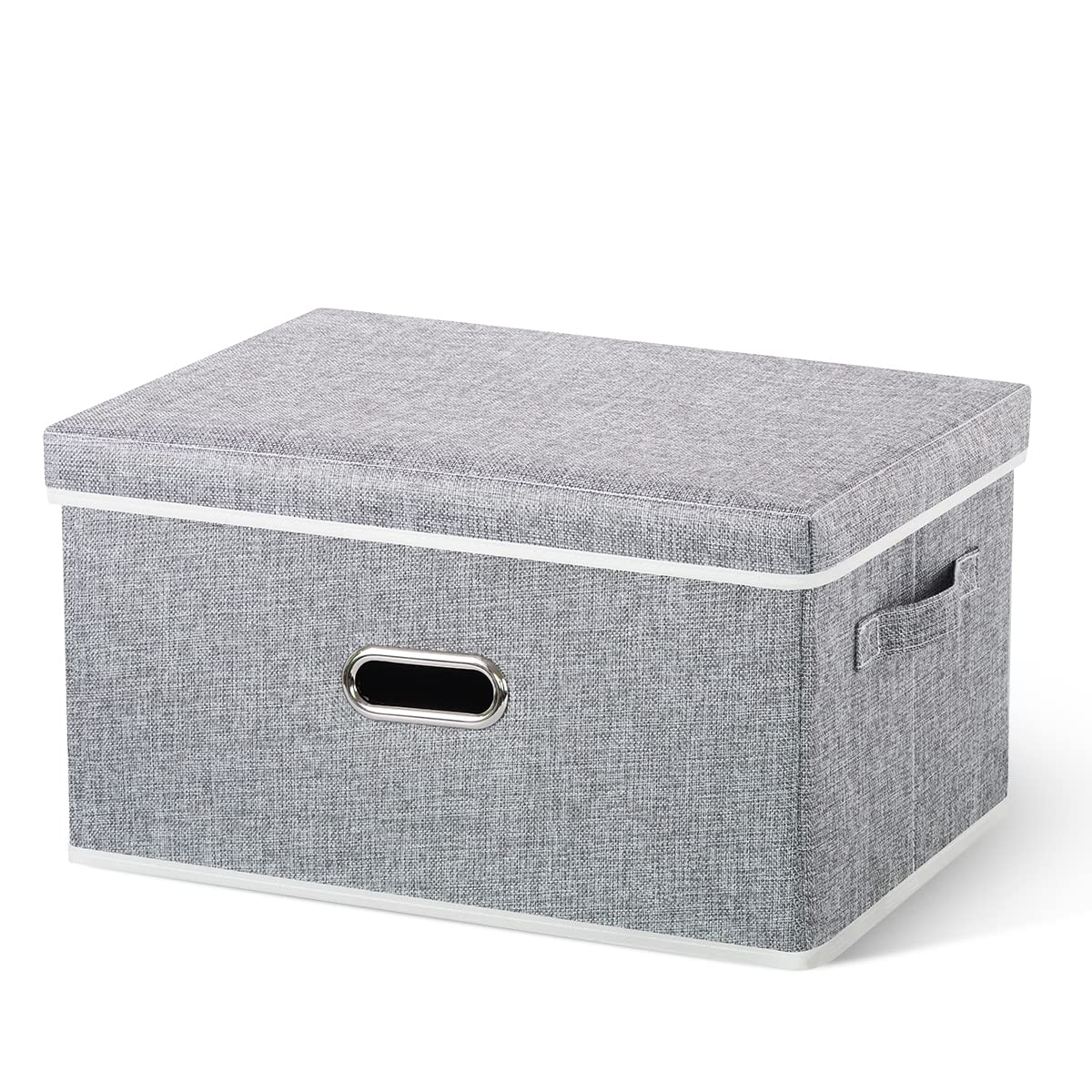 Fabric Storage Box with Lid, 20 L