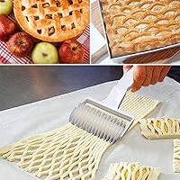 Vista 5 de Best Dought - Herramientas para hornear cortador de celosía, rodillo de rueda de galletas, herramienta de bricolaje para tu pastelería, pizza