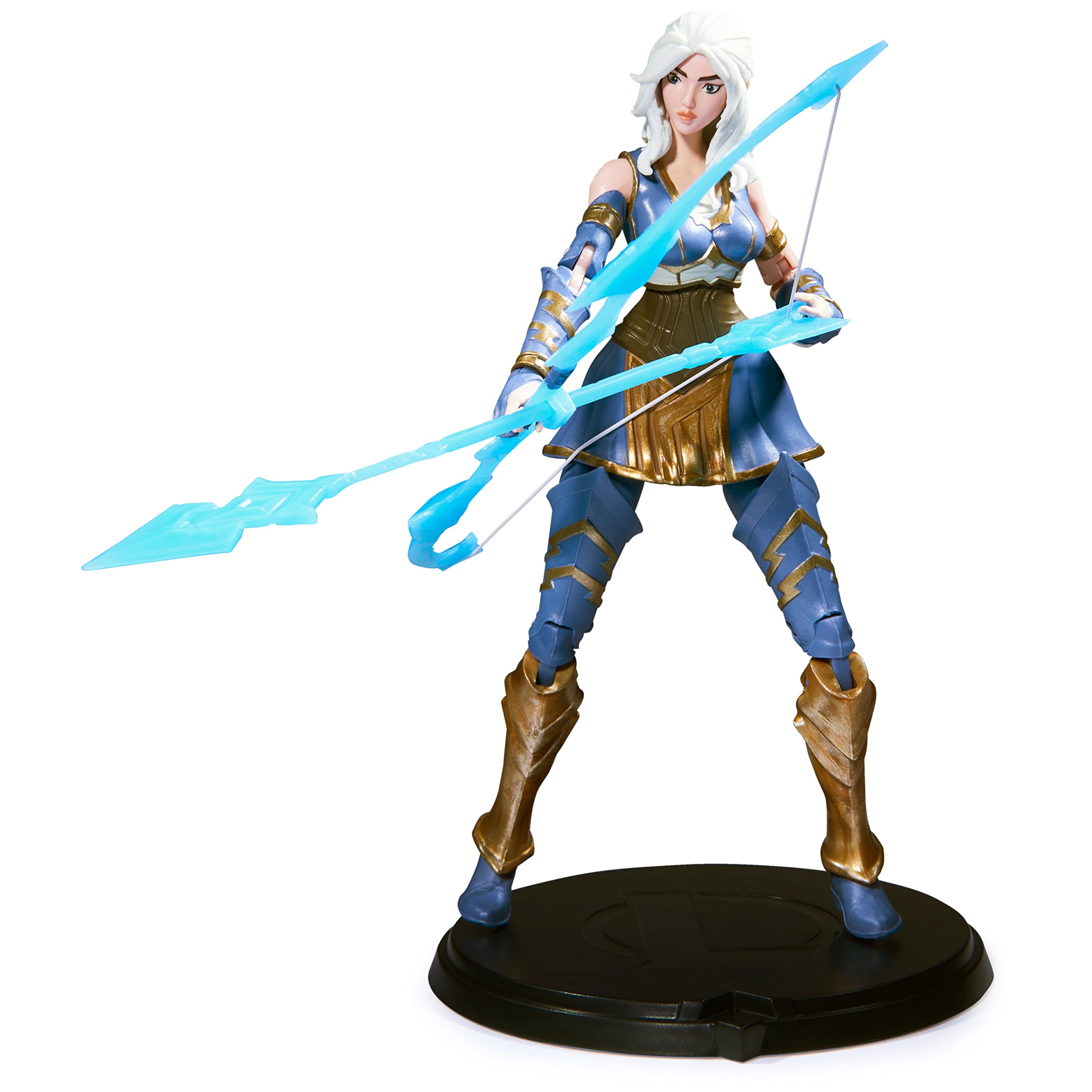League of Legends - Figurka premium 18 CM Ashe - Figurka przegubowa Ashe 18 cm do kolekcjonowania - z jakością detali i 2 akcesoriami - Kolekcja mistrzowska - Zabawka dla dzieci od 12 lat