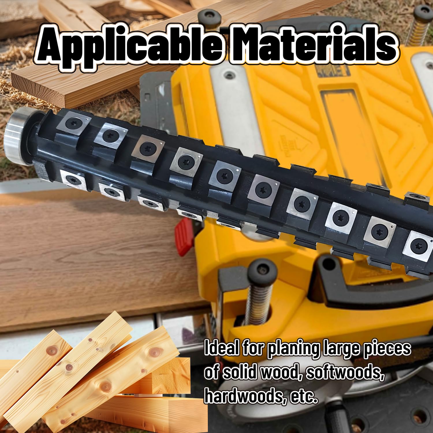 13 Inch Spiral Helical Cutterhead for DeWalt DW735 DW735X Planer