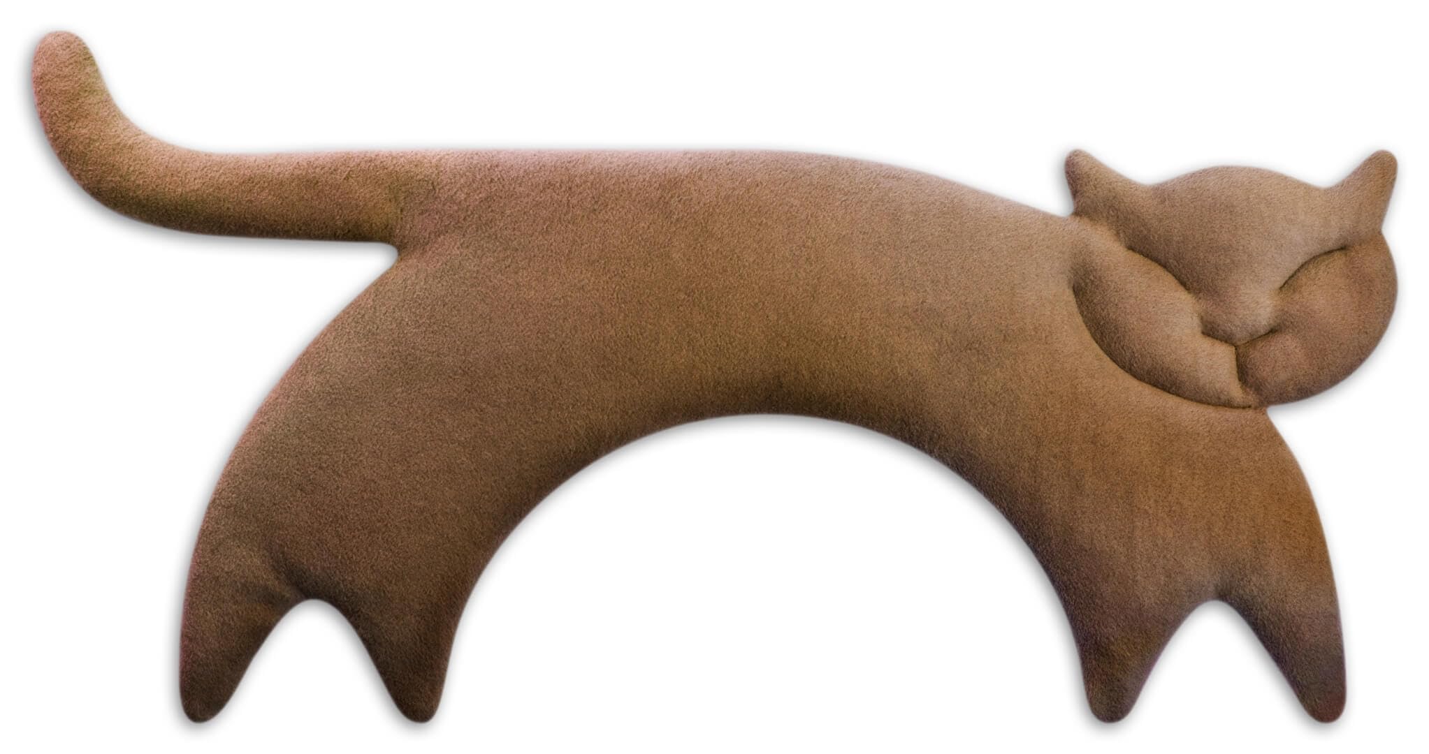 LESCHI Saco de Semillas para Microondas, Saco Térmico de Semillas de 100% Algodón y Trigo Orgánicos, Bolsa Semillas Microondas ideal para Cuello, Cervical y Espalda, 47x23 cm, Gata Clara marron