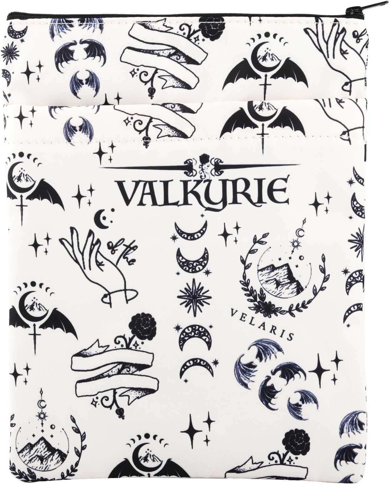 MYSOMY ACOTAR Book Sleeve with Zipper ACOTAR Bookish Gifts ACOTAR Merchandise SJM Book Merch Velaris City of Starlight Merch ACOTAR Night Court Merch (Velaris)