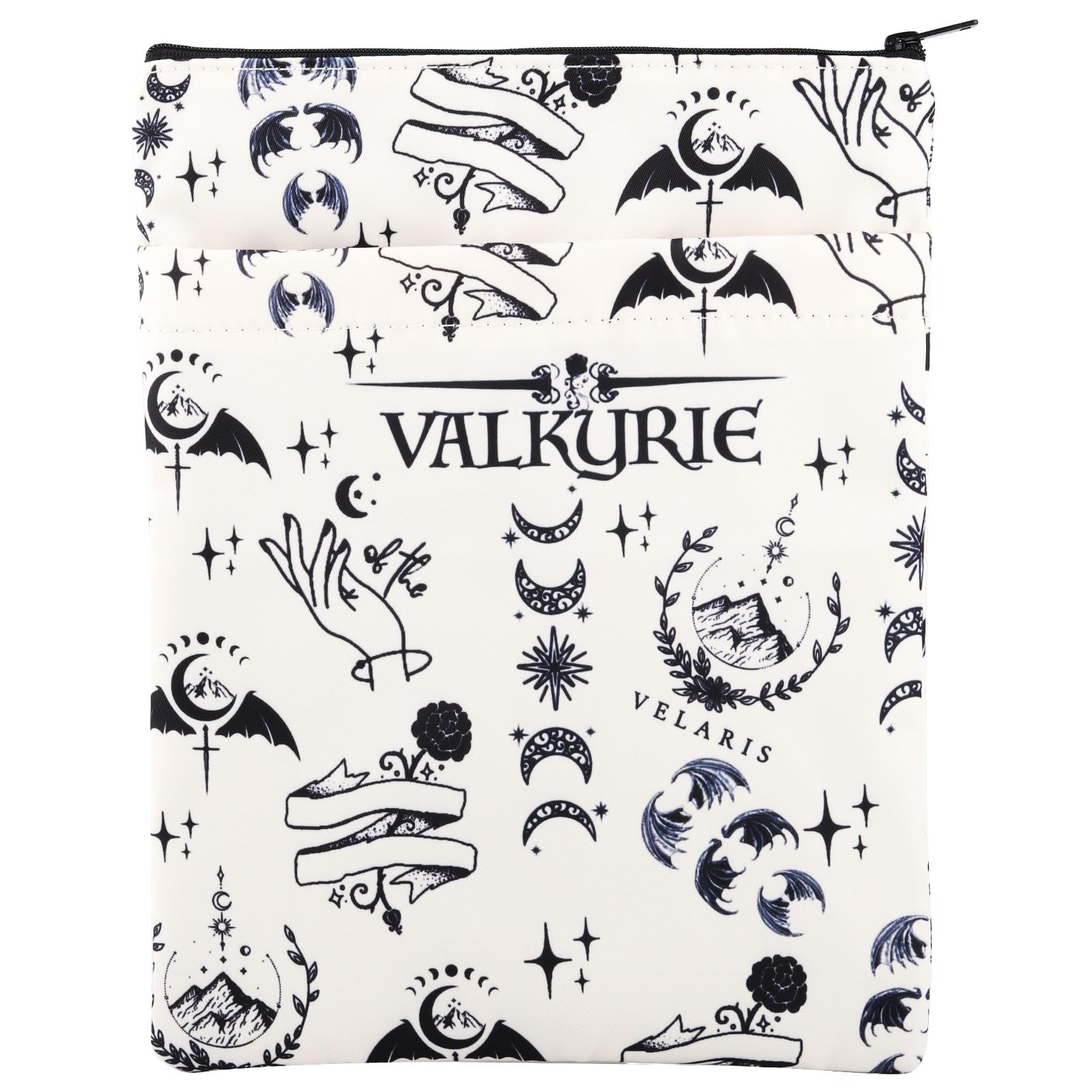 MYSOMY ACOTAR Book Sleeve with Zipper ACOTAR Bookish Gifts ACOTAR Merchandise SJM Book Merch Velaris City of Starlight Merch ACOTAR Night Court Merch (Velaris)