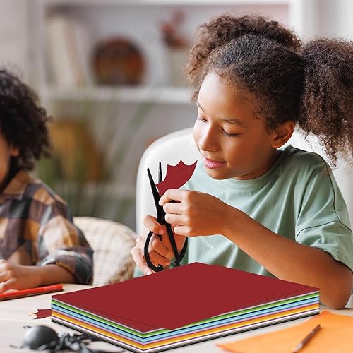 Miniatura 6 de Kosiz 400 hojas de cartulina de 11.7 x 8.3 pulgadas, papel de cartulina en blanco, papel de cartulina en blanco, papel de manualidades de 6.35 oz