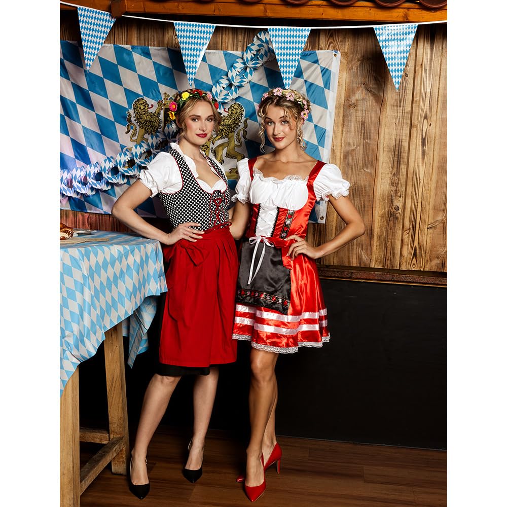 Boland - Kostüm Bayerin, Kostümset mit Dirndl, Bluse und Schürze, Faschingskostüme Damen für Karneval und Bierfest