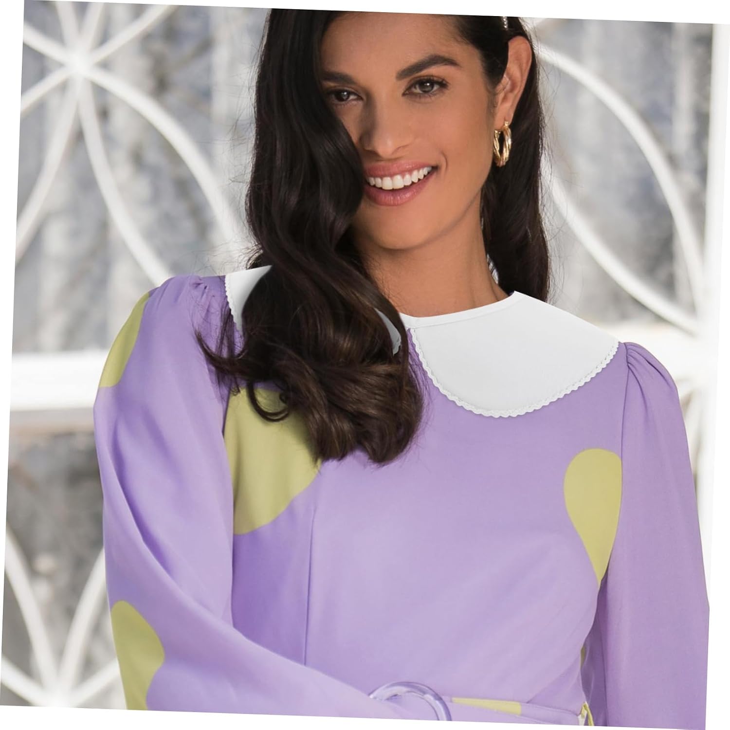 White Fake Collar Detachable Blouse Women White Collar Detachable Dickey Collar Cotton Tulle Collar