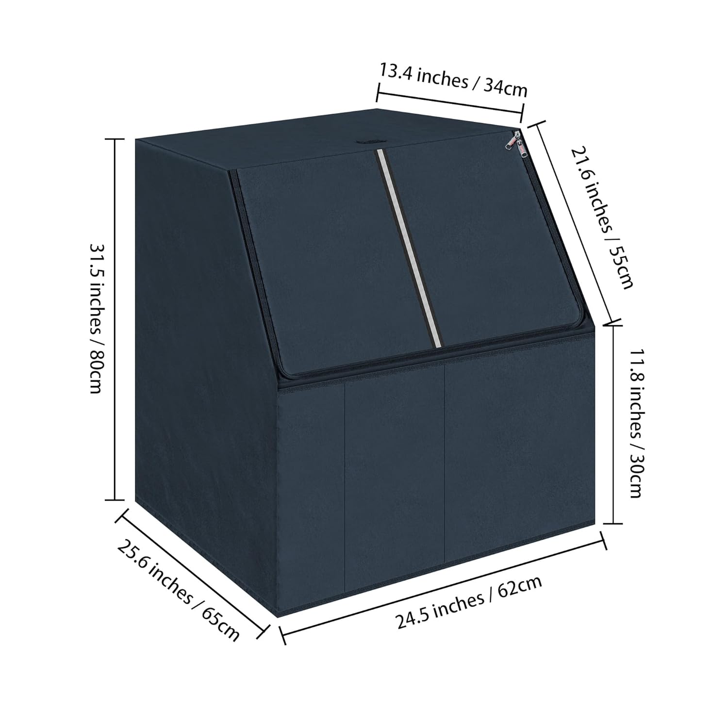 Commercial Ice Maker Machine Dust Cover Compatible with VEVOR Commercial Ice Maker Machine, 24H Ice Maker Machine 31" H x 25.5" W x 24.5" D, Dark Blue