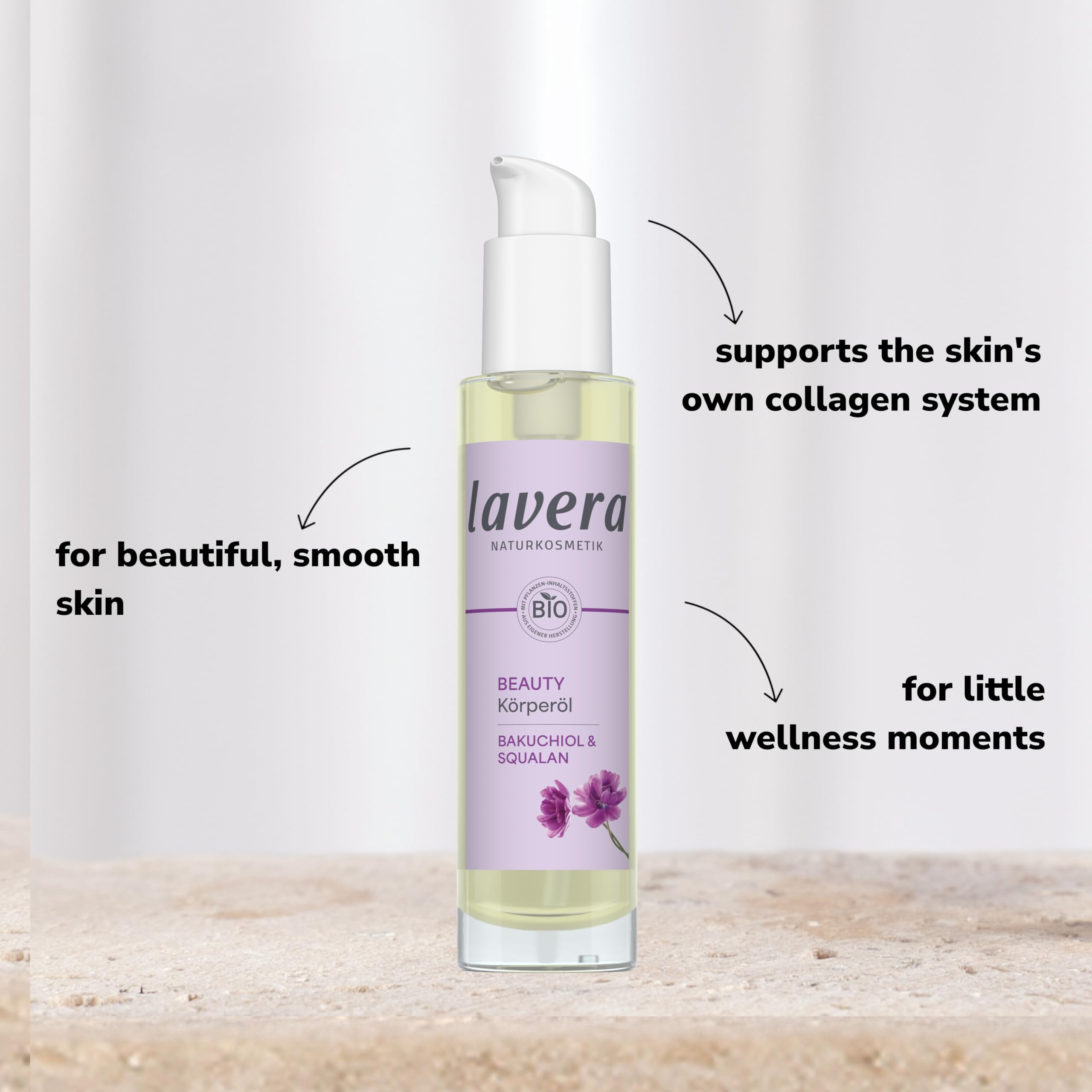 lavera Beauty body oil - smooth skin texture - regenerating & moisturising - vegan - natural cosmetics - 100 ml - Image 3
