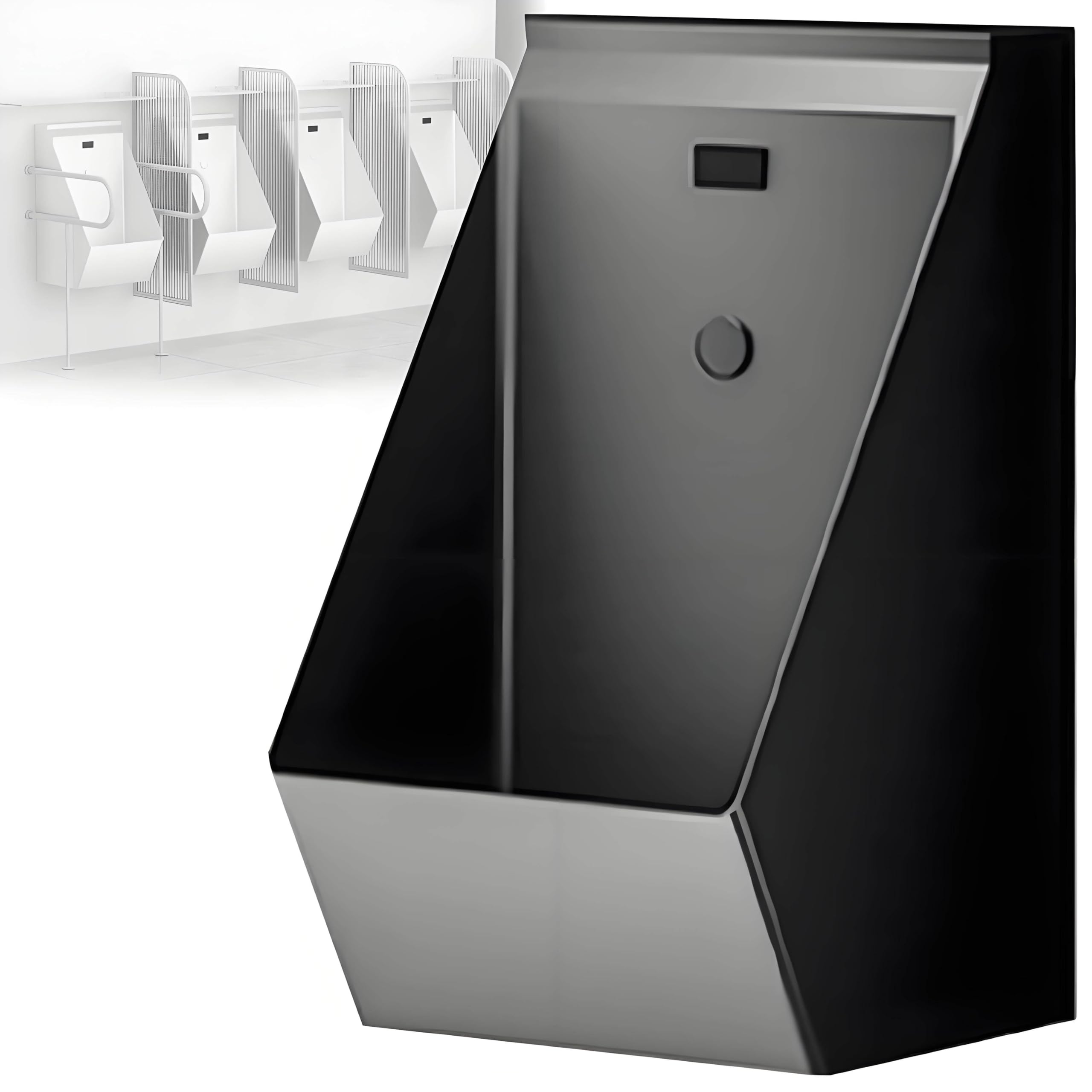 Orinal de pared automático de acero inoxidable con sensor para ahorro de agua