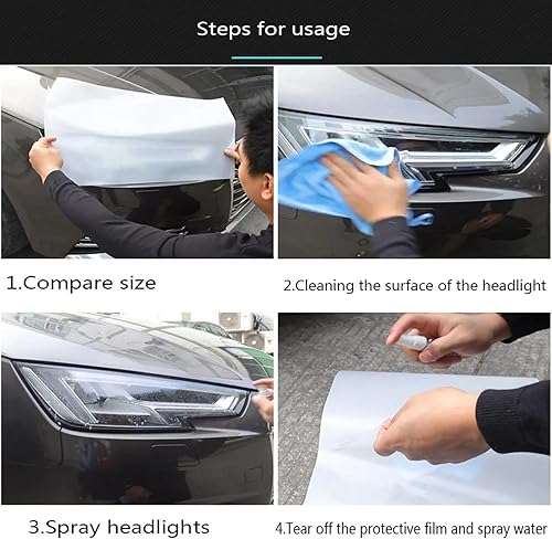 Miniatura 4 de Faros exteriores de coche Película de protección de pintura PPF Película de TPU anti arañazos transparente, para Volvo XC40 2020-2024