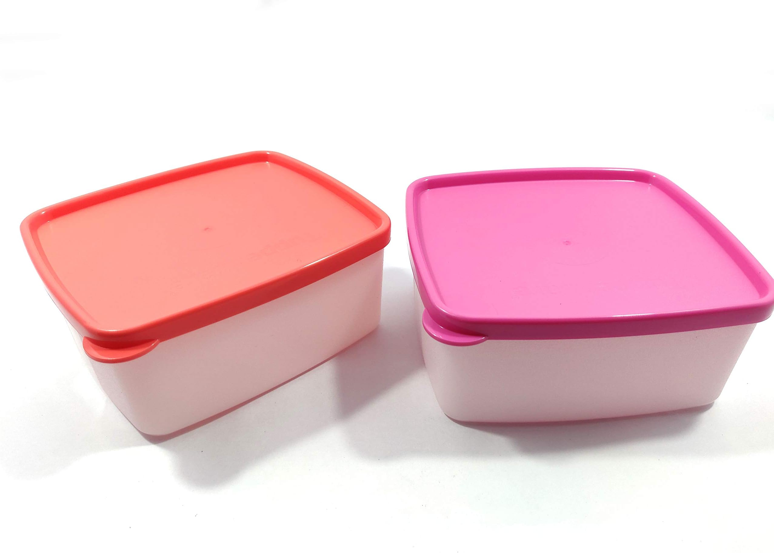 TupperwareCool N Fresh Plastic Container for Fridge and Freezer, 450 ml (Set of 2) with Free Handkerchief