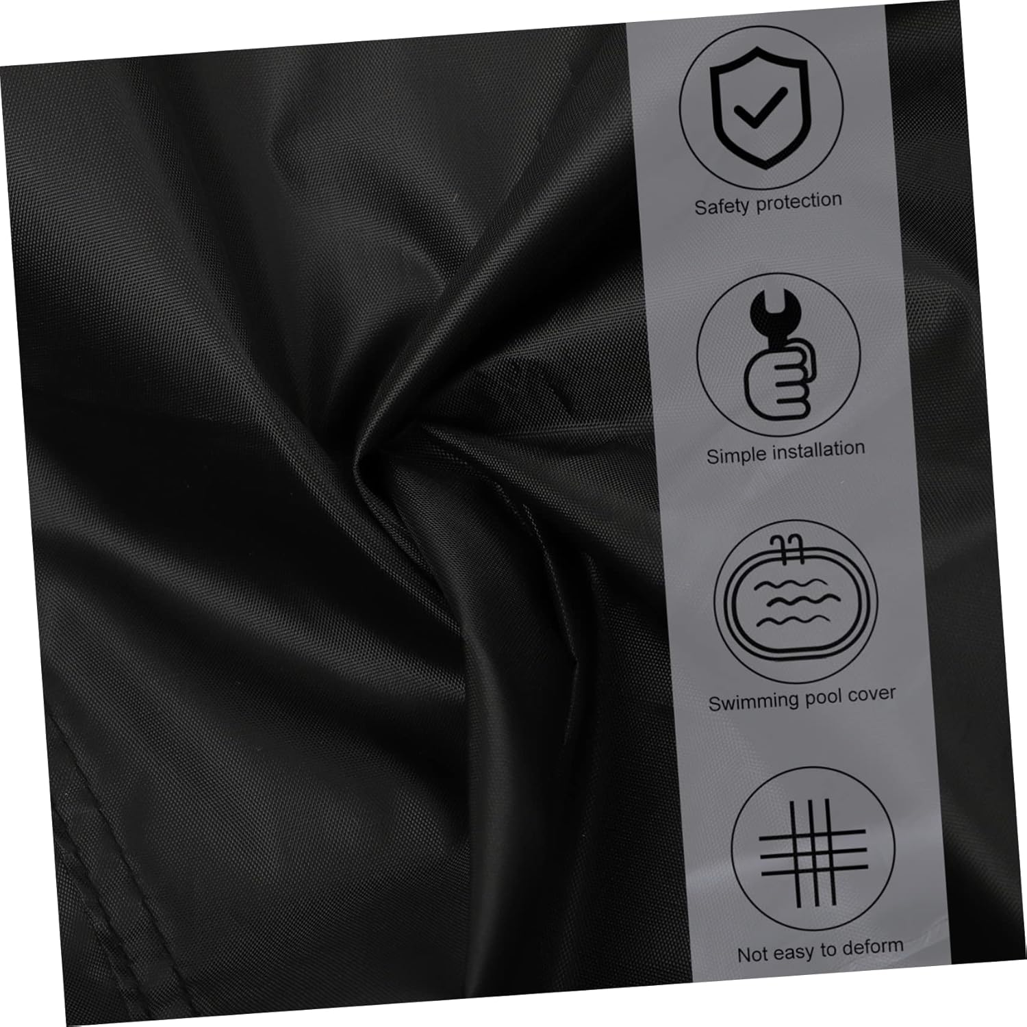 Sosoport Trampoline Protective Cover Round Inflatable Pool Oxford Cloth Uv Resistant