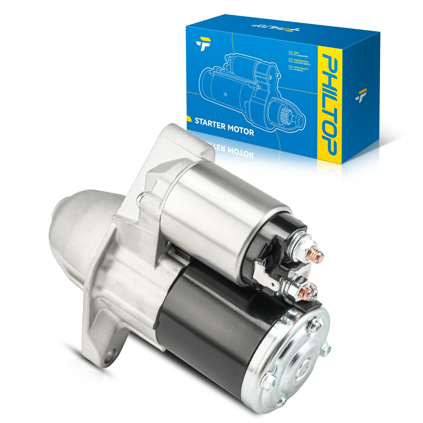 PHILTOP New 19254N Starter Compatible with Dodge, 2013-2016 Dart 2.4L/2.0L