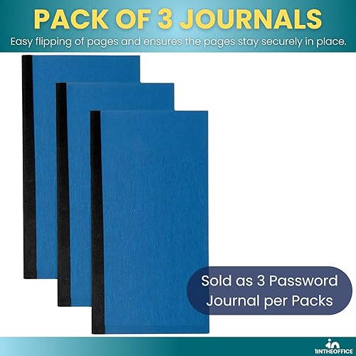 Miniatura 5 de 1InTheOffice Libro de guardián de contraseñas, diario de contraseñas, organizador de contraseñas para nombres de usuario, inicios de sesión y