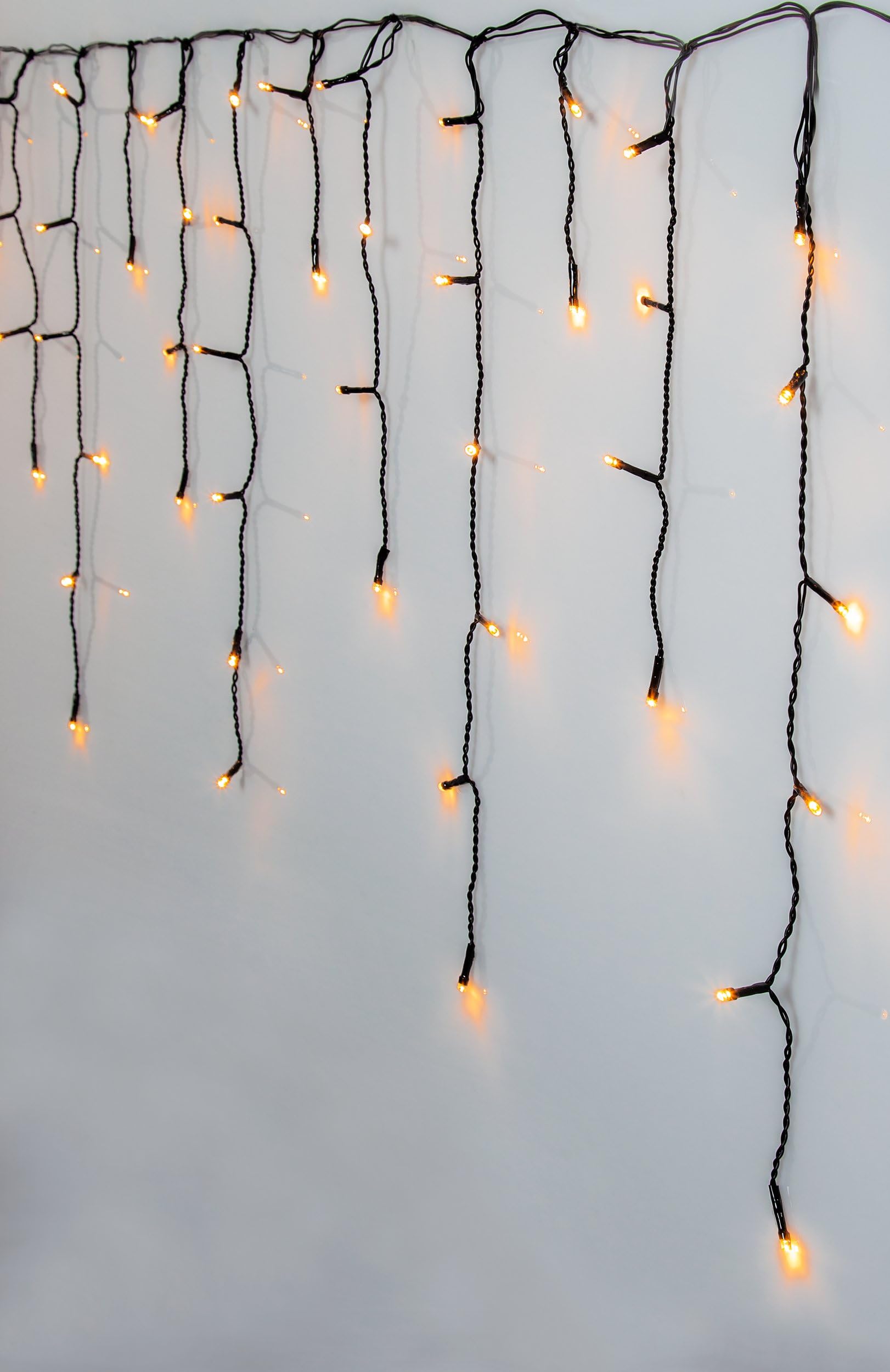 Guirlande lumineuse extérieure dorée IP44 de 23m pour décoration de Noël et jardin