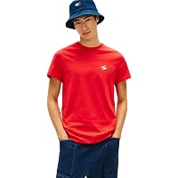 Tommy Jeans Uomo T-Shirt Maniche Corte Slim Sign Chest con Logo