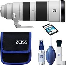 Sony FE 200-600mm f/5.6-6.3 G OSS Super Telephoto Zoom Lens Bundle with Photo Video Art Suite, Memory Card, and Lens Clean...