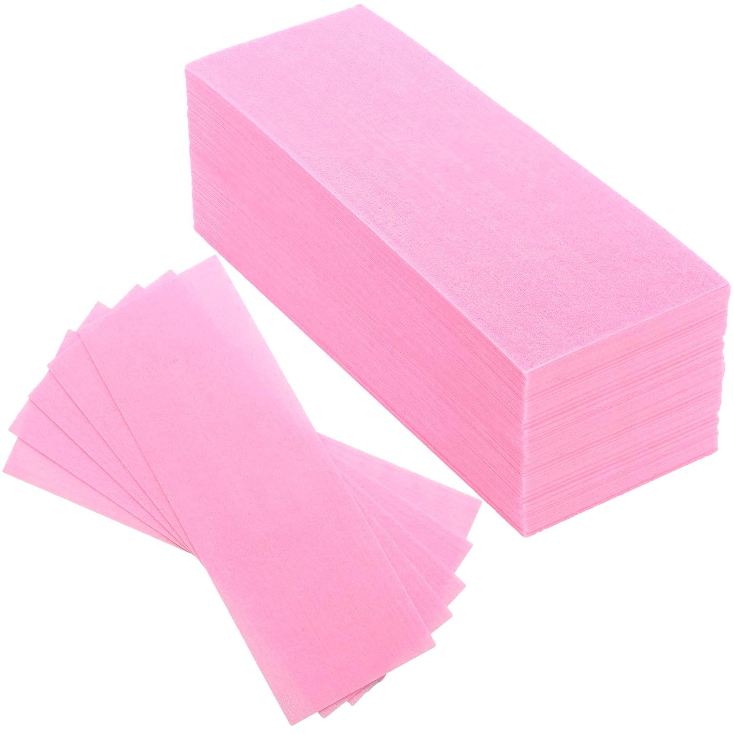 Waxing Strips Pink NonWoven Removal Wax Strip Facial Body