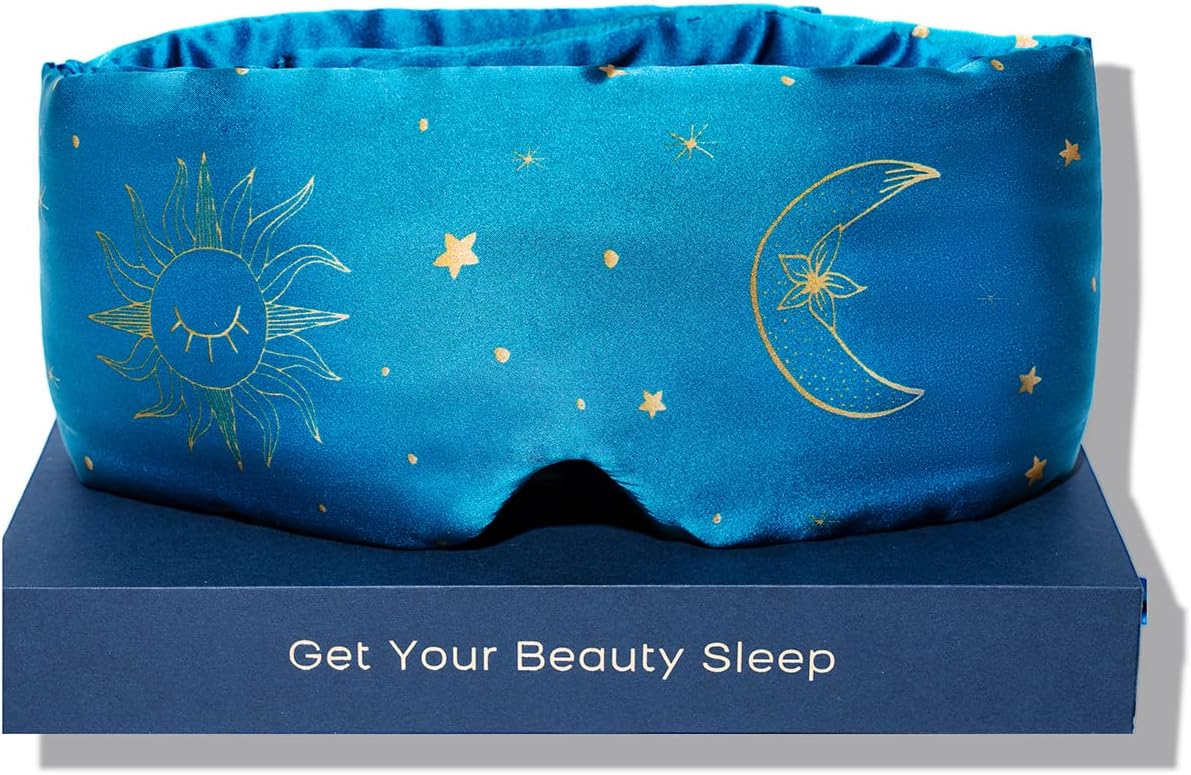 Fleur&Yang Silk Sleep Mask, Adjustable Blackout Sleeping