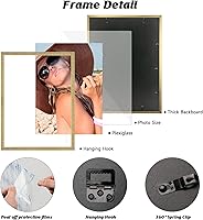 Vista 66 de Dark Brown 12x18 Frame Set of 3 - Rustic Woodgrain 12 x 18 Poster Frame with Plexiglass for Wall Gallery Display, 12x18 Picture Frame for Puzzles