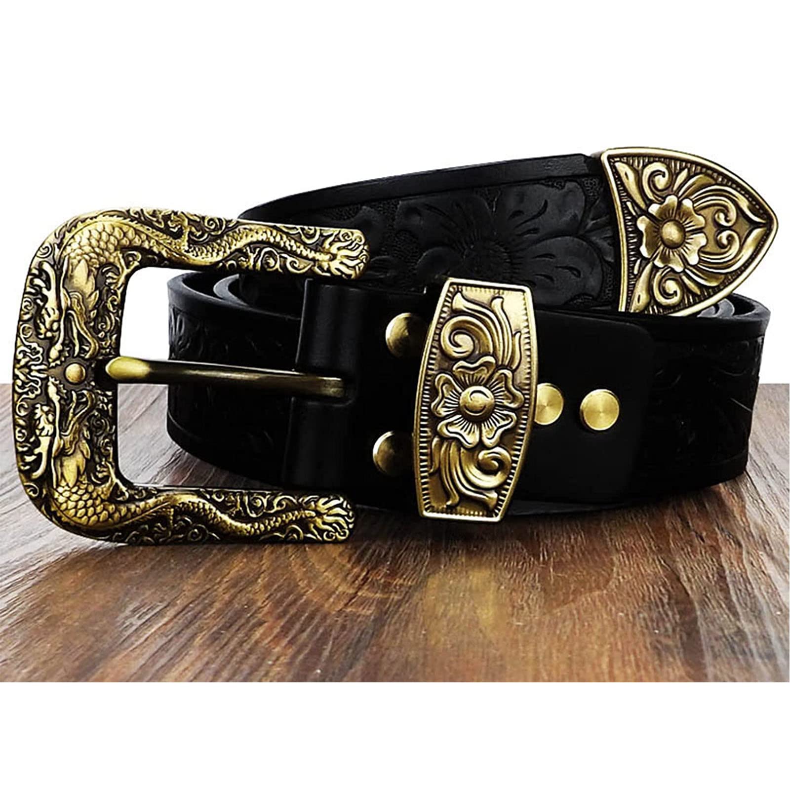 Amazon.com: JIARY Embossed Western Floral Belts for Women and Men