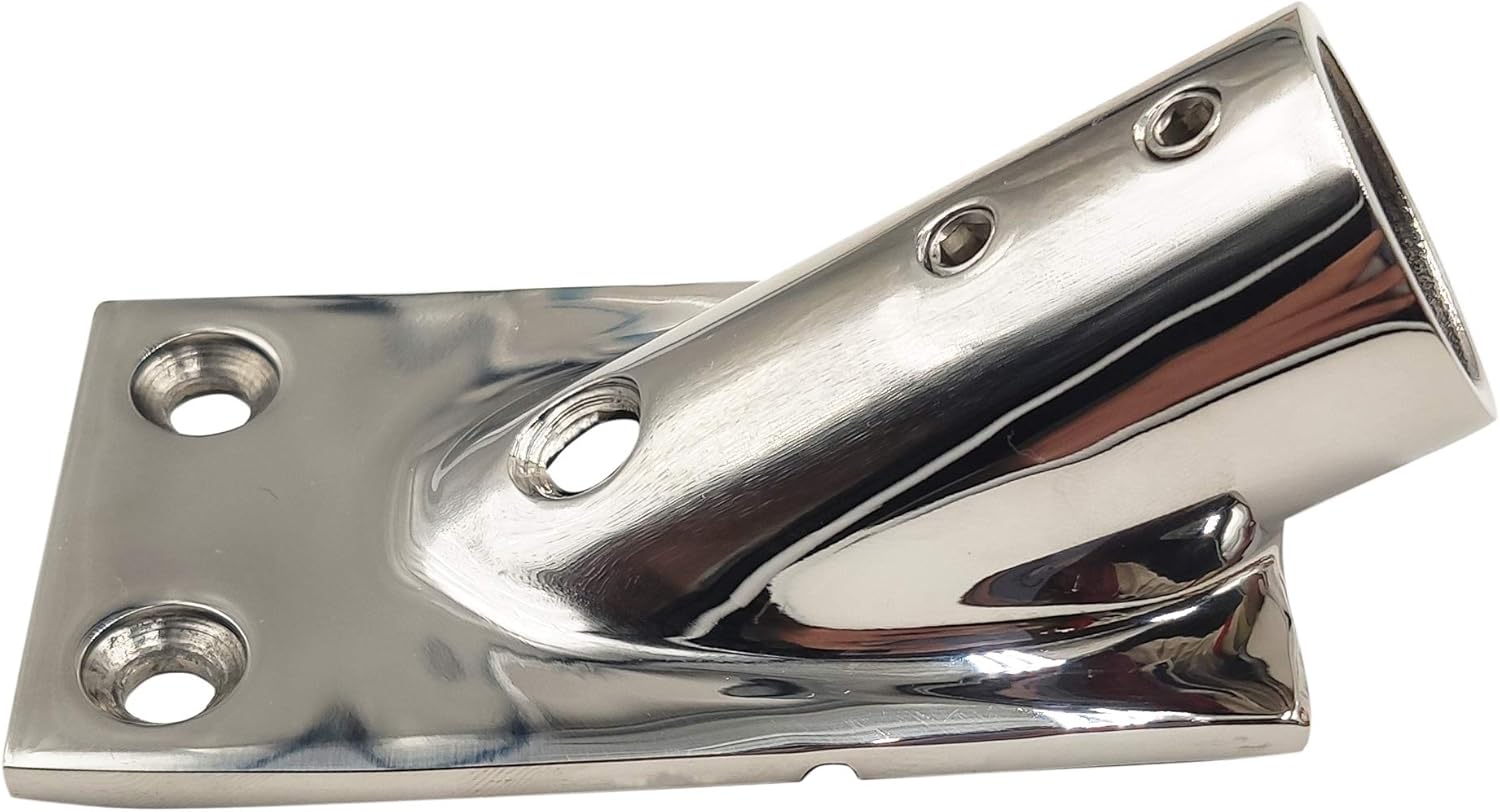 KEEHUI Heavy Duty Boat Hand Rail Fitting - 30° Angle 7/8" Tube 316 Stainless Steel Marine Deck Hardware