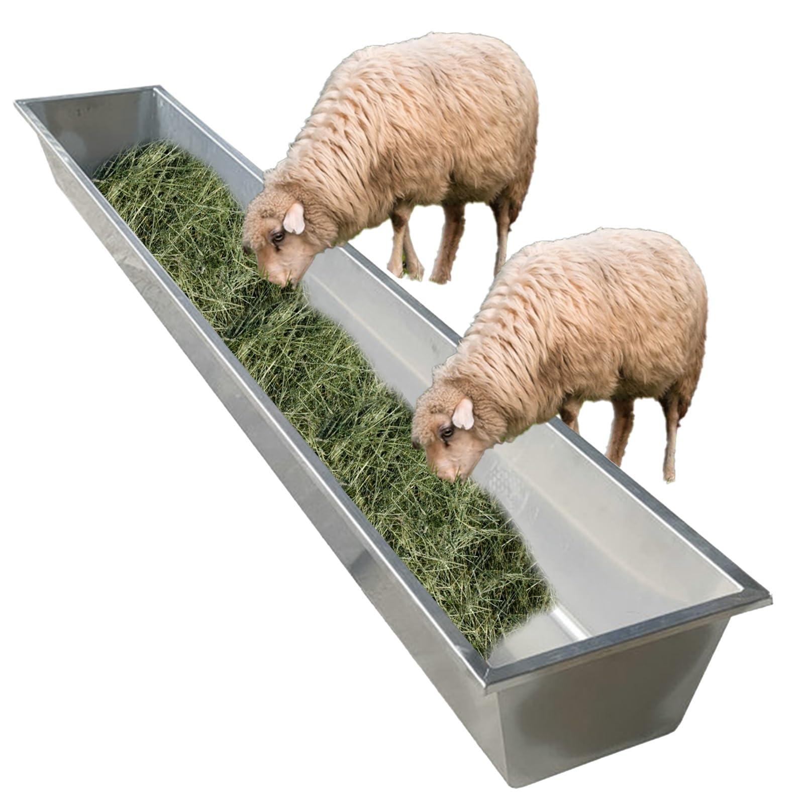 Futterspender und Wassertrog aus Edelstahl – langlebige Futter- und Bewässerungslösung für Pferde, Kälber, Rinder und Schweine