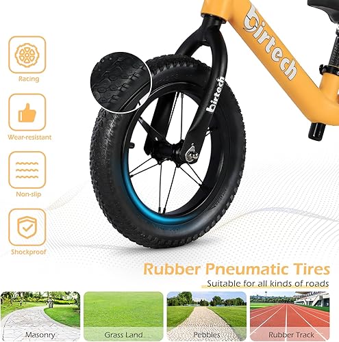 Miniatura 4 de Bicicleta de equilibrio de 12 pulgadas para niños y niñas de 2, 3, 4, 5 años, marco de nailon ligero, bicicleta de entrenamiento para niños sin