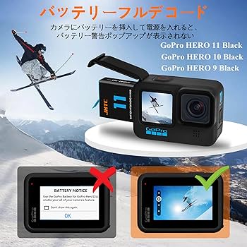 Amazon | JHTC GoPro Hero 11 バッテリー Hero 10/Hero 9