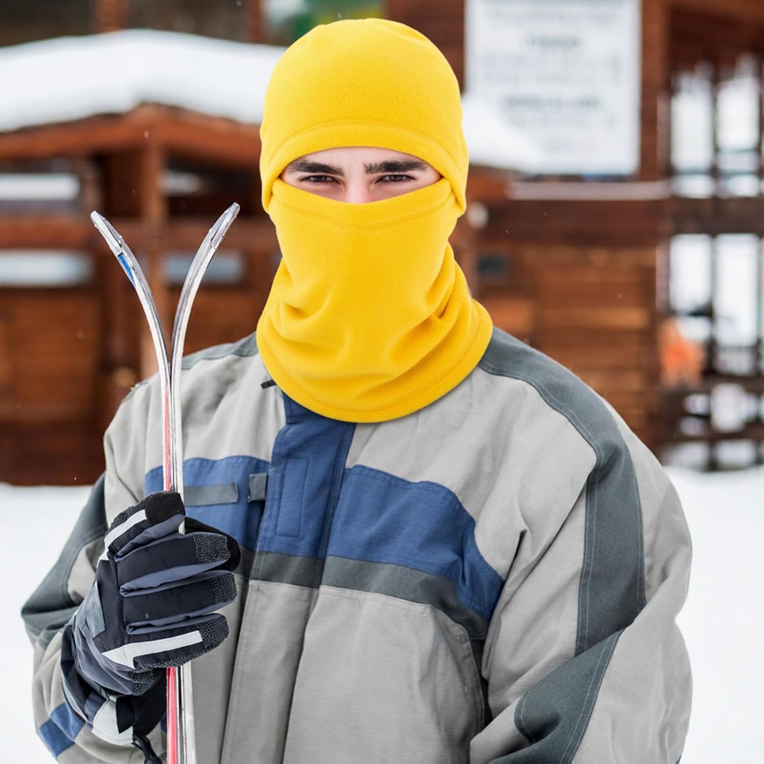 6 Pcs Ski Mask for Men Full Face Cover Winter Warm Fleece Balaclava Windproof Thermal Winter Face Mask Cover - Image 6