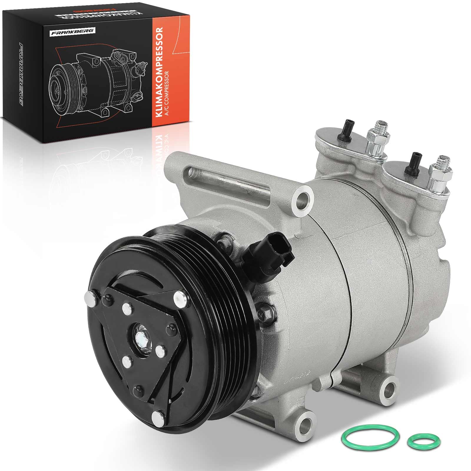 Frankberg Air Conditioning Compressor with Diesel Clutch Compatible with Mondeo IV BA7 Galaxy WA6 Galaxy MK II WA6 S-Max WA6 Freelander 2 L359 Replace# LR002649incl. pre-mixed oil