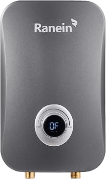 Ranein 11kW Tankless Electric Water Heater, 240V on Demand Instant Endless Water Heater with LED Temperature Display for Bathroom and Kitchen sink