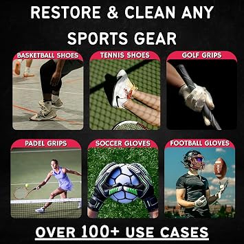 PowerGrip Multi-Sport Grip Restorer + Cleaner for Basketball, Football, Soccer & Goalie Gloves, Golf Grips
