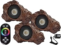 Vista 11 de HALF OFF PONDS LumiNight Iluminación para estanques y paisajes - Luz LED de roca de 1,5 vatios