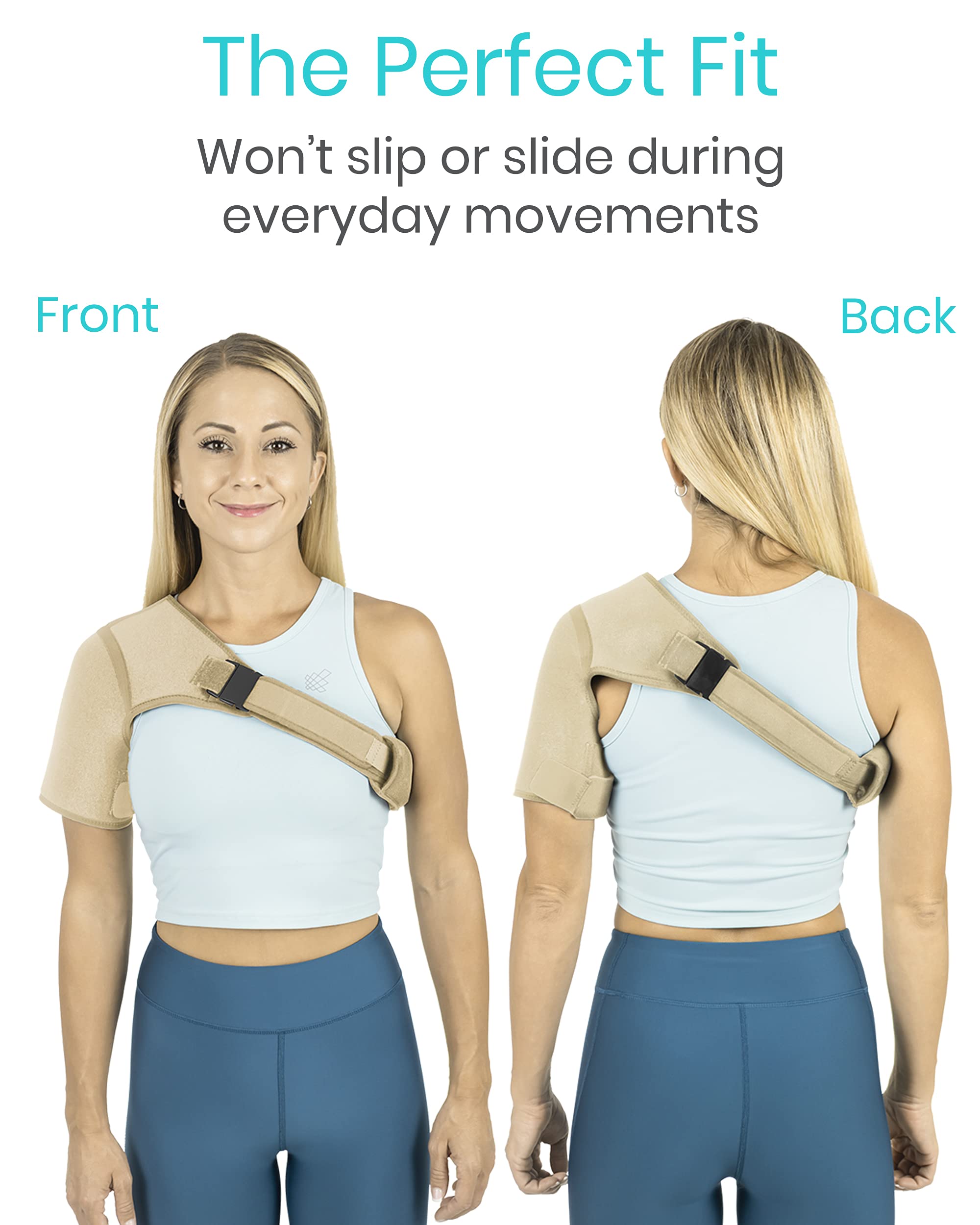 Vive Shoulder Brace Rotator Cuff Compression Support Men, Women