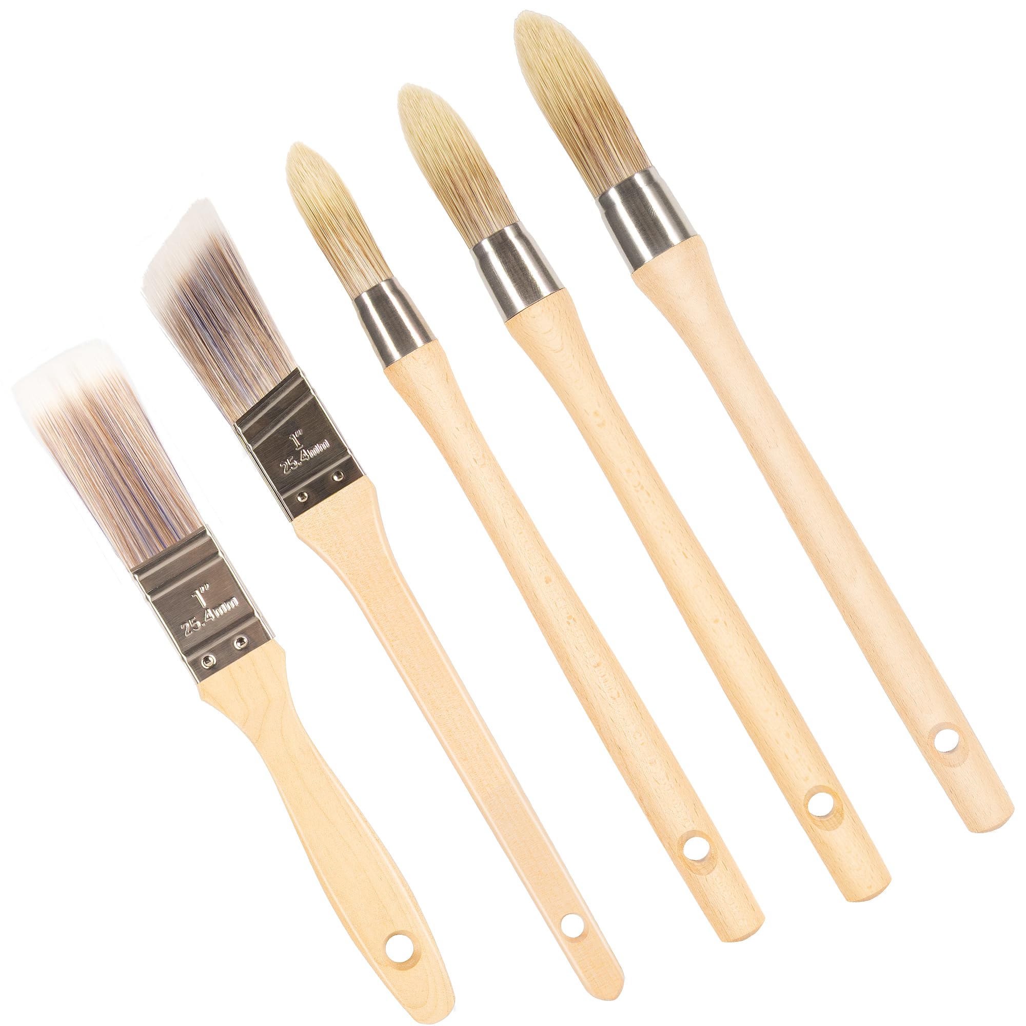 Pinceaux de peinture SIMPOR à poils denses pour une application murale lisse sans trace
