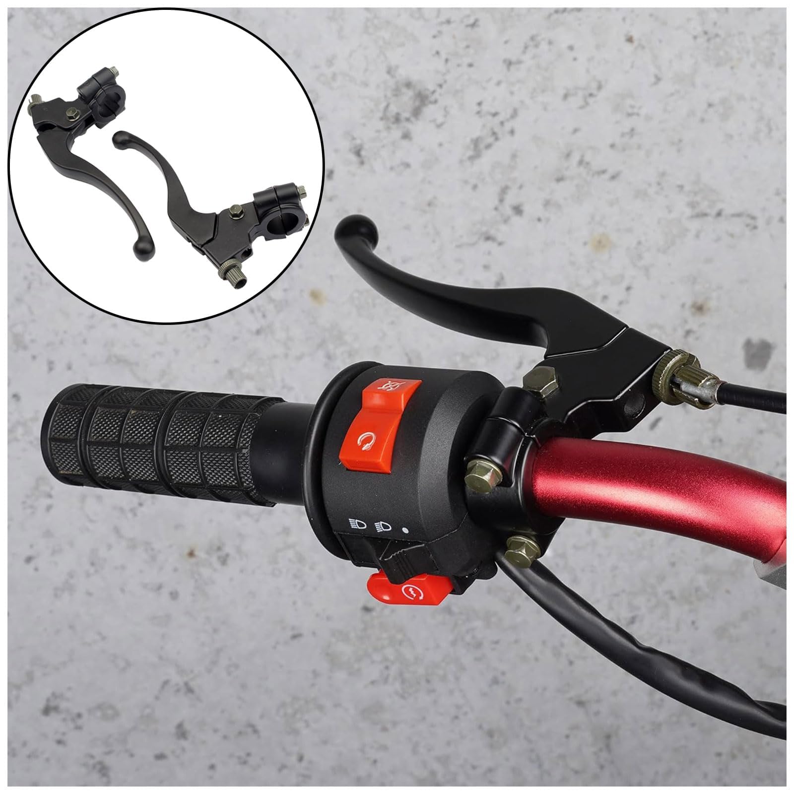 Leve Frizione Moto 7/8 Pollici 22mm Maniglia Universale Accessori Motocicli Freno per Dirt Pit Bike 50-125 CC