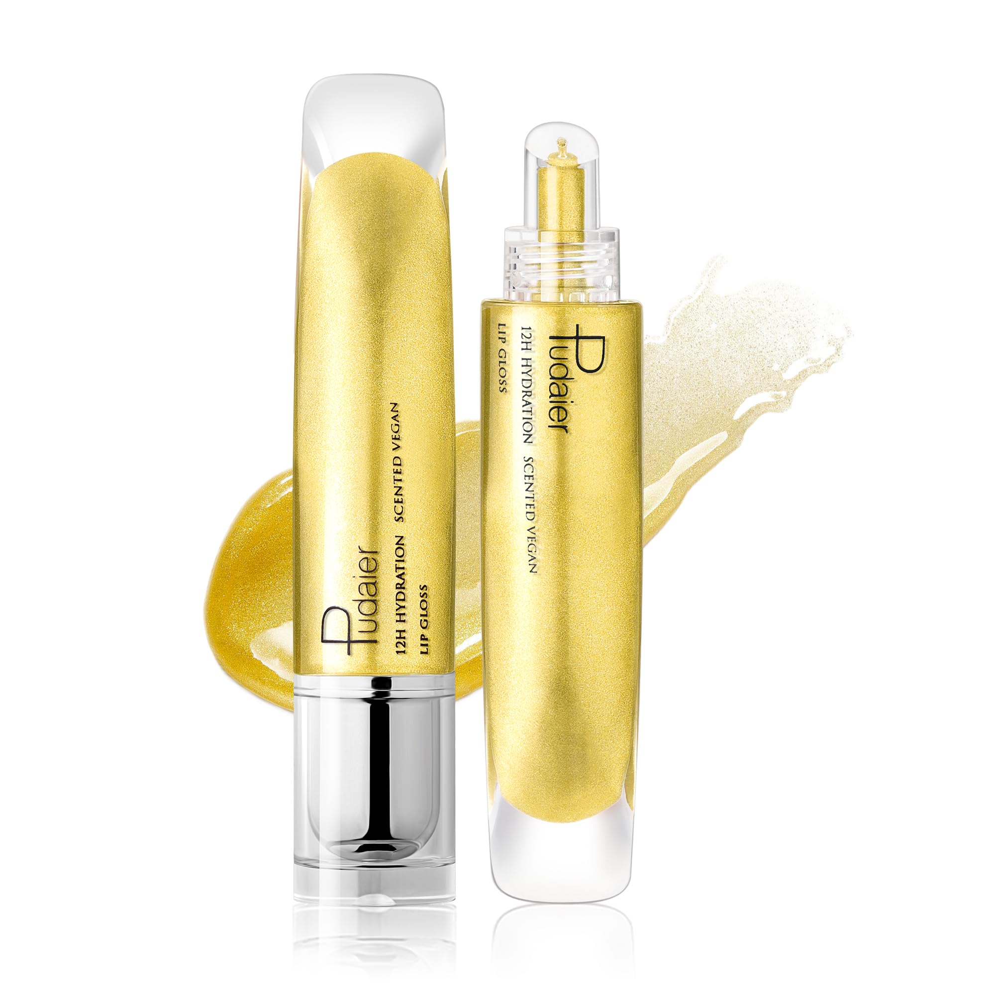 ZUK Lip Plumper Gloss High Shine Gloss Moisturizing Lip Tint Shimmer Lip Gloss for Girl Women Shiny Vegan