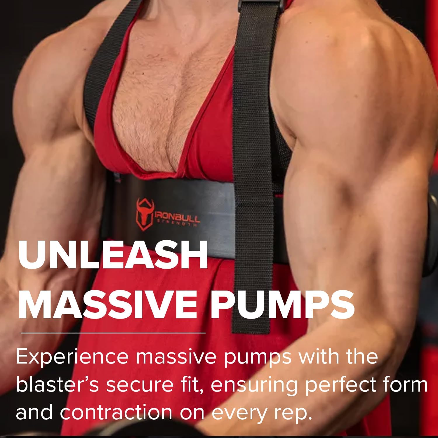 Iron Bull Strength Arm Blaster for Bicep Curls - Get Bigger Arms with Biceps Isolation Workout - Arm Support Strict Curl for Big Arms