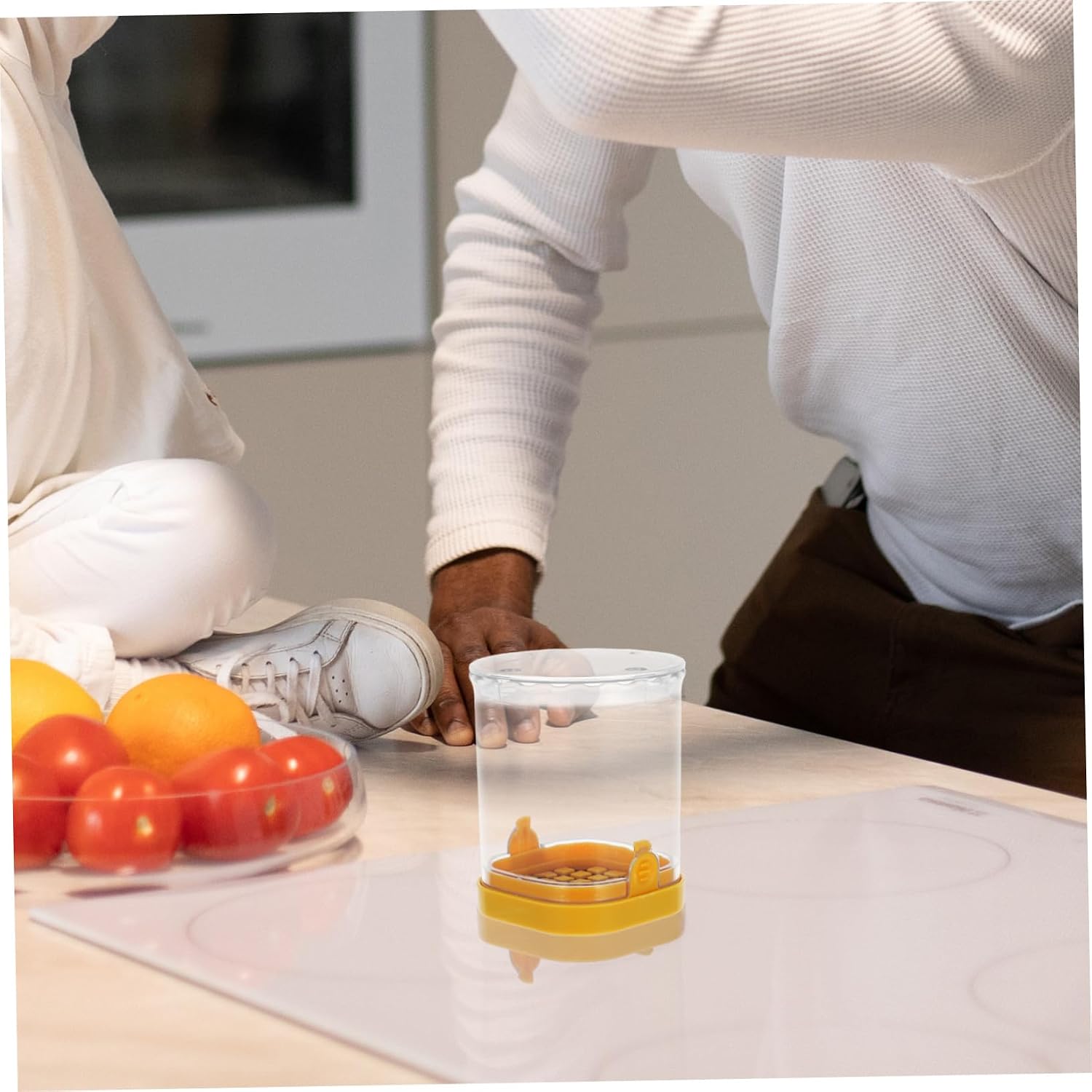 Vegetable Dicer with Built in Storage Container Stainless Steel