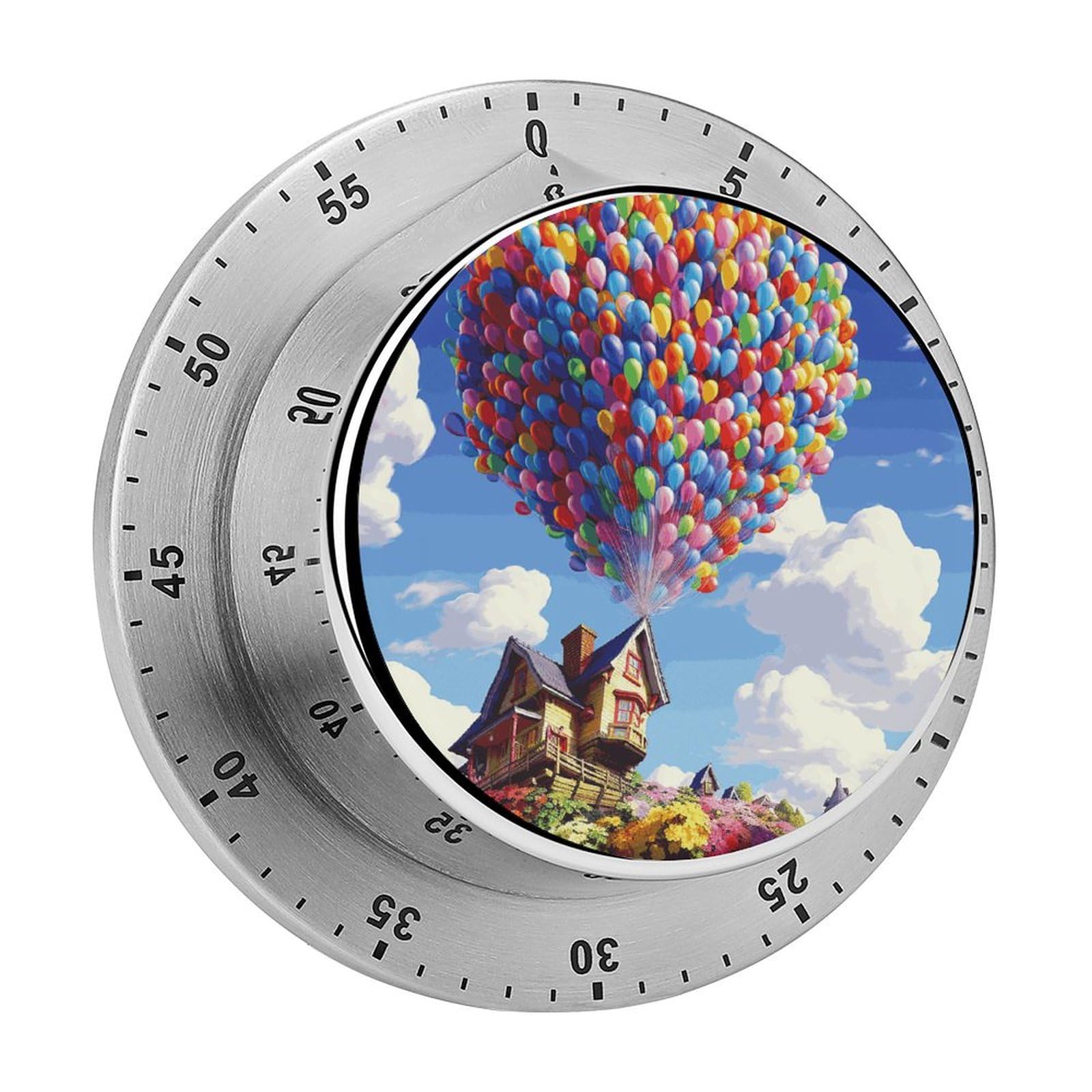 Minuteur de cuisine motifs ballons colorés pour le travail et la maison